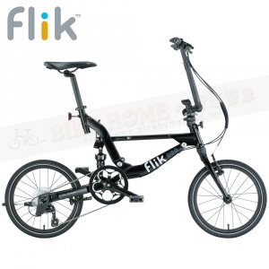 FLIK EZ V9 鋁合金9速後避震折疊單車-勁酷黑