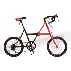DOPPELGANGER-FX02鋁合金20吋7速折疊單車-黑＆紅
