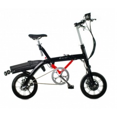 LEKUMA 樂酷馬E-Ride Plus-14吋(前驅後內變3速)鋁合金電動折疊自行車-黑色(閃電標章)