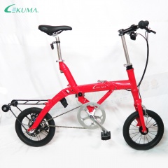 LEKUMA 樂酷馬 E-RIDE PLUS SHIMANO內變3速14吋折疊自行車-紅色