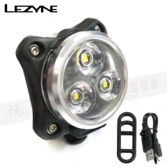 LEZYNE Zecto Drive Front警示LED前燈/USB充電/七段式/250流明/銀環
