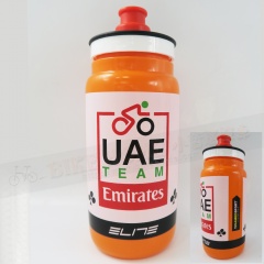ELITE-Team UAE-2017車隊版水壺/平口式/550ml-橘/瓶蓋黑