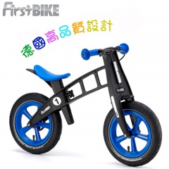 FirstBike德國高品質設計限量版兒童滑步車/學步車-黑金鋼藍(L2011)