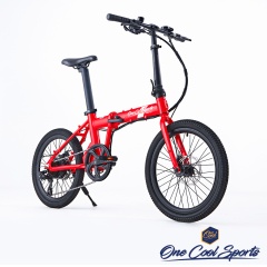 OneCool Sports玩酷 BARRY 20吋7段變速250W 5段電助力電動輔助折疊單車-5.2AH標準電池版-紅