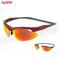 SLASTIK EAGLE-006 極限運動系列前扣式磁框太陽眼鏡-Golden紅/灰