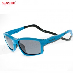 SLASTIK METRO-FIT-004 時尚舒適系列前扣式磁框太陽眼鏡-Electric Blue藍/黑