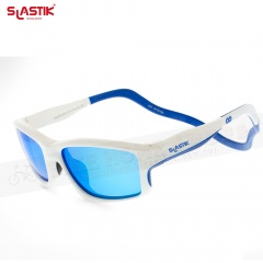 SLASTIK METRO-FIT-005 時尚舒適系列前扣式磁框太陽眼鏡-Ice Water白/藍