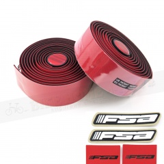 FSA 矽膠跑車手把帶 HB301 POWERTOUCH/軟木矽膠複合材質/免背膠設計-紅