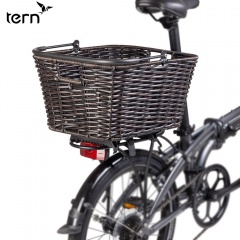 Tern Market Basket後貨架專用編織仿籐快拆式菜籃-黑