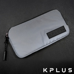 KPLUS防潑水騎行小包-加長款Plus-大-反光銀