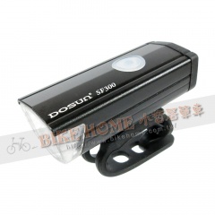 DOSUN SF300 充電型前燈/580mAh/300流明/鋁合金一體式外殼IPX4(防大雨)-黑色