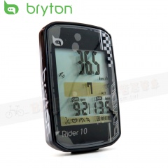 Bryton Rider 10E GPS智能無線碼錶單機+固定座/2吋/28功能/IPX7防水-黑