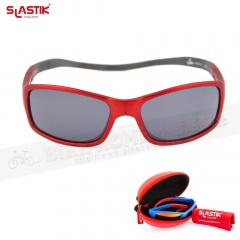 SLASTIK THUNDER-006 兒童成長型前扣式磁框太陽眼鏡-冒險者系列-紅/灰