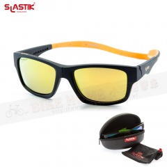 SLASTIK URBAN-012 休閒運動系列前扣式磁框太陽眼鏡-Caribbean Mango黑/黃