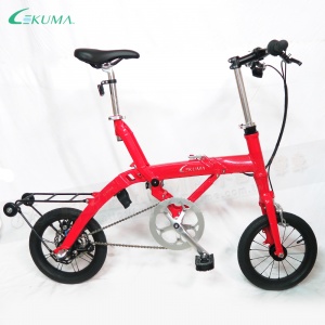 LEKUMA 樂酷馬 E-RIDE PLUS SHIMANO內變3速14吋折疊自行車-紅色