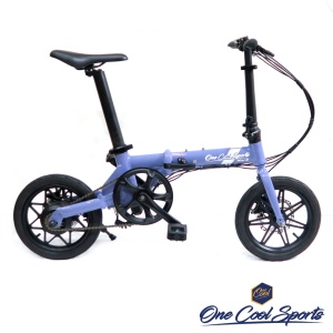 OneCool Sports玩酷 miniBARRY 14吋單速250W 5段電助力電動輔助折疊單車-5.2AH標準電池版-紫