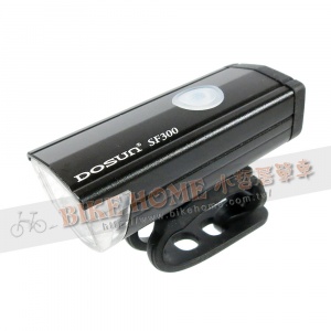 DOSUN SF300 充電型前燈/580mAh/300流明/鋁合金一體式外殼IPX4(防大雨)-黑色